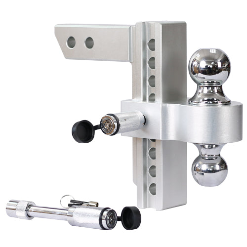 Alu Adjustable Trailer Drop Hitch 2inch Receiver 8 Inch Adjustable